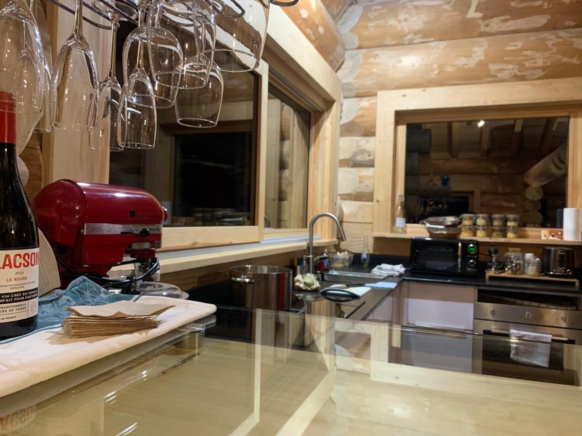 Chalet Anzac Chalet 5 Etoiles En Rondins Tout Neuf Unique Dans Les Aravis Les Villards-sur-Thônes Exteriér fotografie