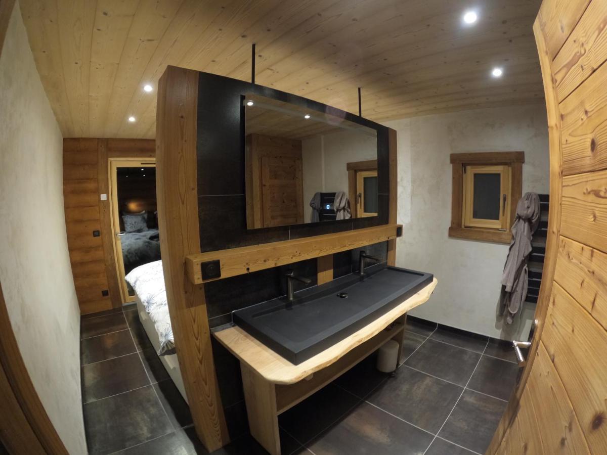 Chalet Anzac Chalet 5 Etoiles En Rondins Tout Neuf Unique Dans Les Aravis Les Villards-sur-Thônes Exteriér fotografie