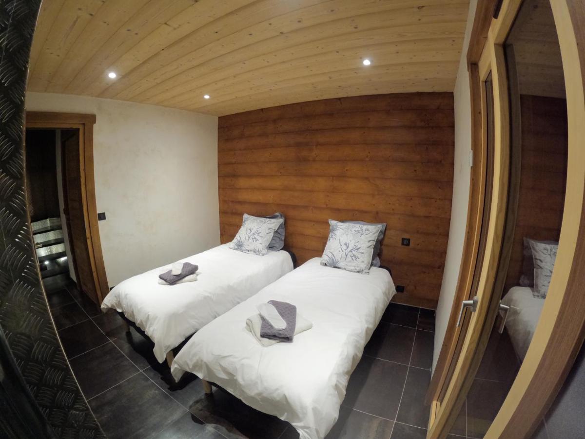 Chalet Anzac Chalet 5 Etoiles En Rondins Tout Neuf Unique Dans Les Aravis Les Villards-sur-Thônes Exteriér fotografie